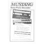 Mustang/Shelby Data Plate ID Decoder
