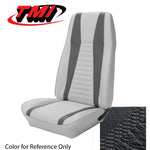 Black/Black 1971-1973 Mustang Two Front Buckets & Rear Seat Upholstery, Mach 1