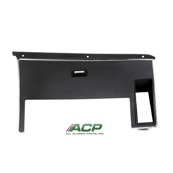 1972-1973 Mustang Dash Trim, Black Camera Case, w/Warning Light Hole, After 12/1/71