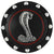 1964-1973 Mustang Custom Billet Aluminum Gas Cap, Cobra Emblem, Black