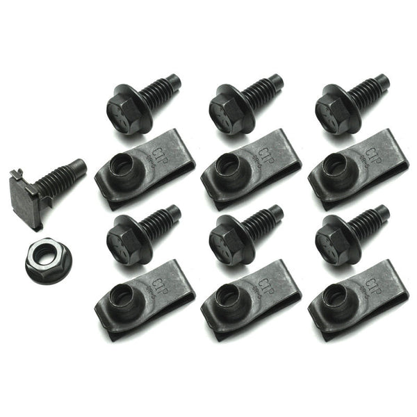 1965-1966 Mustang Front Stone Deflector Mounting Kit, incl 1 pc of 54222, 14 pcs