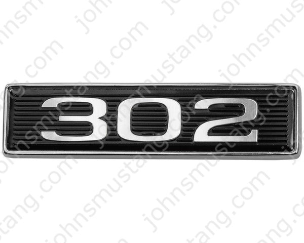 1969 Mustang Front Hood Ornament, 302, RH or LH