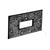 1979-1983 Mustang Hatchback Rear Seat Latch Bezel, black plastic