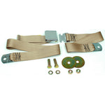 Parchment 1965-1973 Mustang Seat Belt, Deluxe Aftermarket