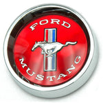 Red 1965-1966 Mustang Styled Steel Wheel Center Cap