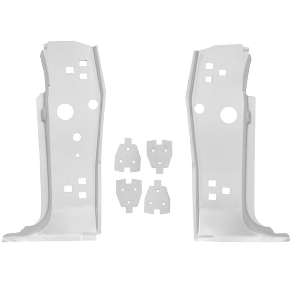 1969-1970 Mustang Dynacorn  inchesA inches Pillar Panel Set, Door Post, 6 pcs, Both Sides, Weld Thru Primer