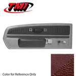 Maroon 1968 Mustang Deluxe Door Panels