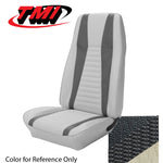 Black/White 1971-1973 Mustang Two Front Buckets Upholstery, Mach 1