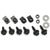 1965-1966 Mustang Front Bumper Guard Hardware Kit, 14 pcs