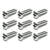 1965-1966 Mustang Sunvisor Bracket & Mirror Screw Set, Cpe & FB, 9 pcs