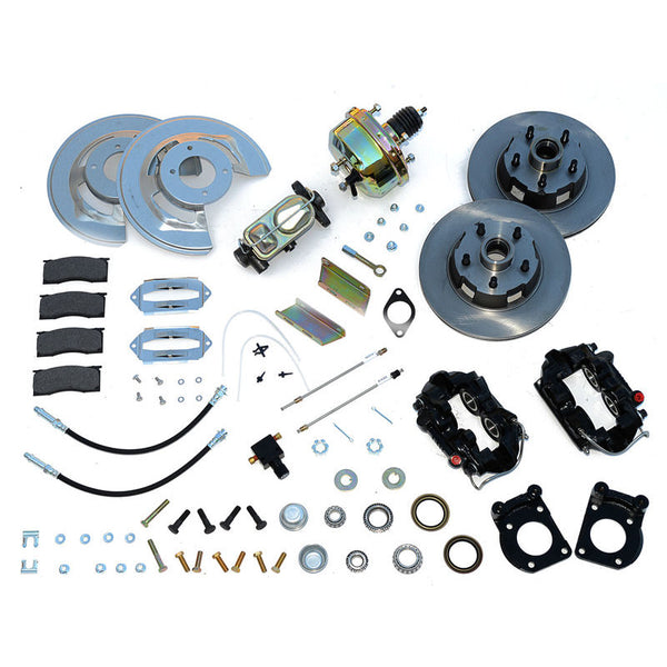 1964-1966 Mustang Front Drum To Disc Brake Conversion Kit, 8 cyl, w/Power Booster