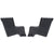 1965-1968 Mustang Conv Interior Quarter Trim Panels, Fiberglass, RH & LH
