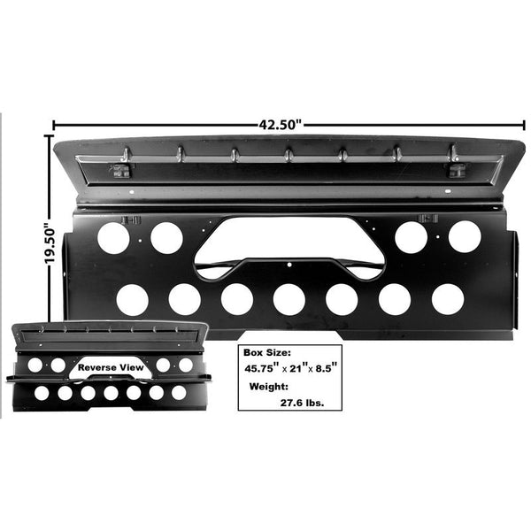 1969-1970 Mustang Dynacorn Trunk Divider, w/Rear Seat Mount Panel Conv