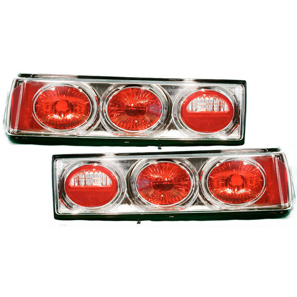 1987-1993 Mustang Eurolite Tail Light Kit, Clear, D.O.T./ STREET LEGAL