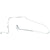 1971-1973 Mustang Pre-Bent Long Front To Rear Brake Line, Drum