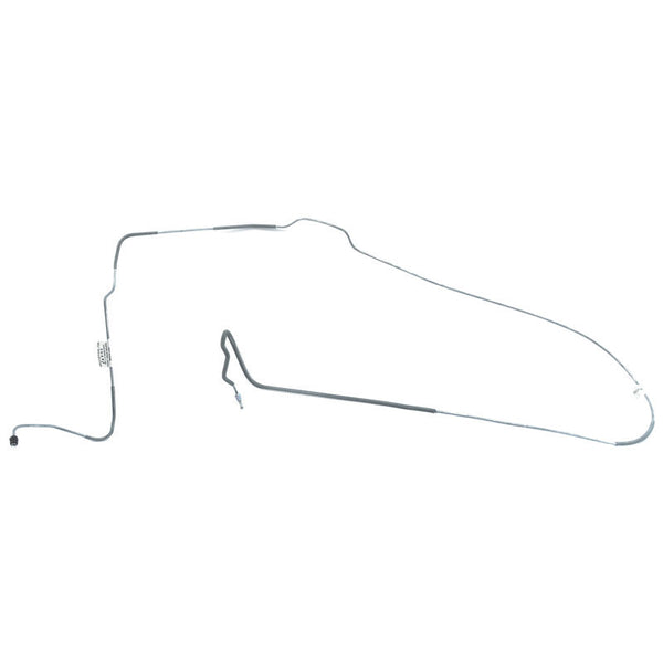 1971-1973 Mustang Pre-Bent Long Front To Rear Brake Line, Drum