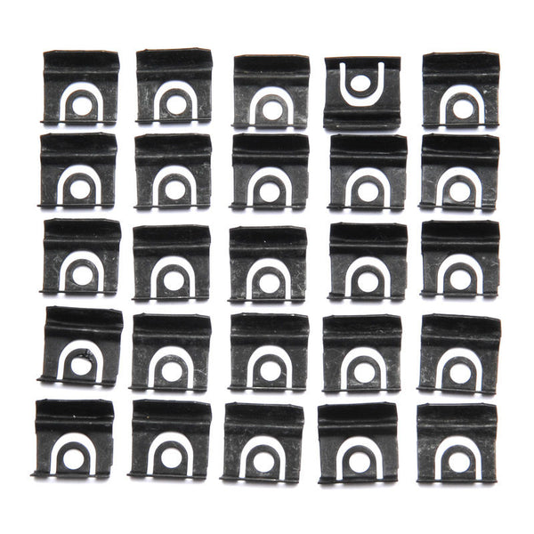 1964-1965 Mustang Windshield Molding Clip Kit, Use w/Screws, 25 pcs