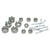 1965-1966 Mustang M/S Linkage Hardware, 6 cyl, 22 pcs
