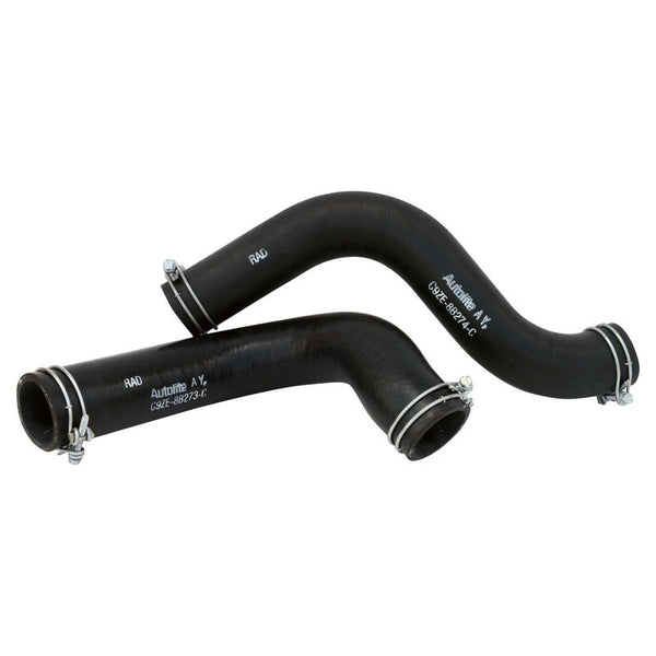 1969 Mustang Radiator Hose Kit, 302, Boss 302, 351W, 24 inches Radiator, Concours, w/Ford Logos & Wire Clamps