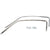 1967-1968 Mustang Roof Drip Rail Weatherstrip Channels, Door Sash, FB, Stainless Steel