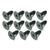 1965-1966 Mustang Convertible Well Liner Screw Set, Black, 11 pcs