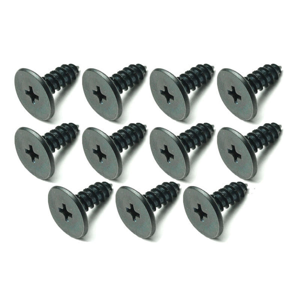 1965-1966 Mustang Convertible Well Liner Screw Set, Black, 11 pcs
