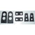 1969-1970 Mustang Rear Window Louvers Rubber Gasket Set, 6 pcs