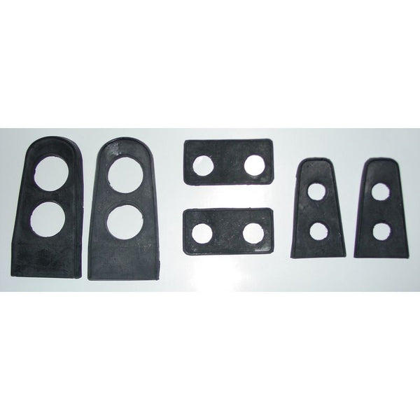 1969-1970 Mustang Rear Window Louvers Rubber Gasket Set, 6 pcs
