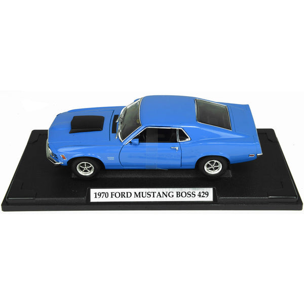 1970 Mustang Motormax Model Car, 70 Boss, 429, Blue