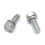 1965-1967 Mustang Starter Bolt Kit, 8 cyl, Silver Zinc, 2 pcs
