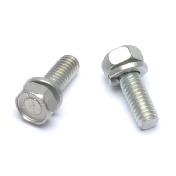 1965-1967 Mustang Starter Bolt Kit, 8 cyl, Silver Zinc, 2 pcs