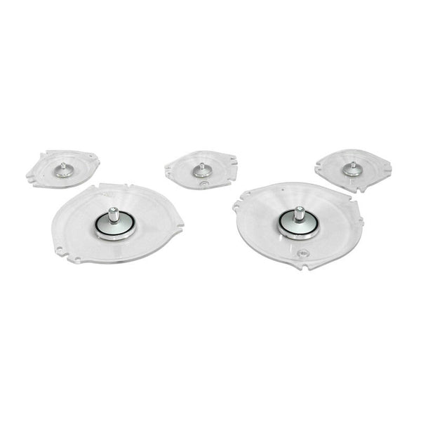 1967-1968 Mustang Instrument Cluster Lens Kit, 5 pcs, w/Tach