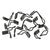1965-1966 Mustang Pony Door Panel Clip Set, 15 pcs