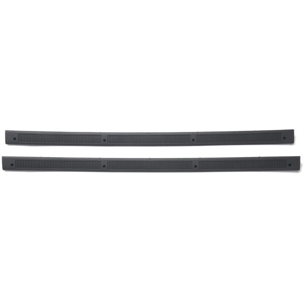 1987-1989 Mustang Door Sill Plates, Smoke Gray