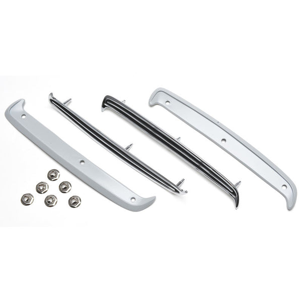 1968 Mustang Quarter Panel Ornament & Base Kit, exc. GT/CS, 4 pcs, RH & LH