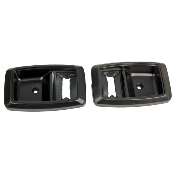 1979-1993 Mustang Inside Door Handle Bezels, Black, RH & LH
