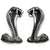 2005-2011 Mustang Fender Emblems, Shelby GT500, Chrome, w/Black inserts, RH & LH
