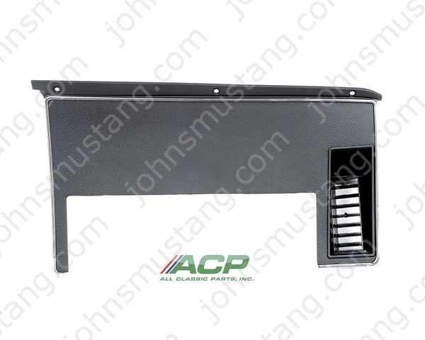 1971 Mustang Dash Trim, Black Camera Case, w/o Warning Light Hole, Before 12/1/71