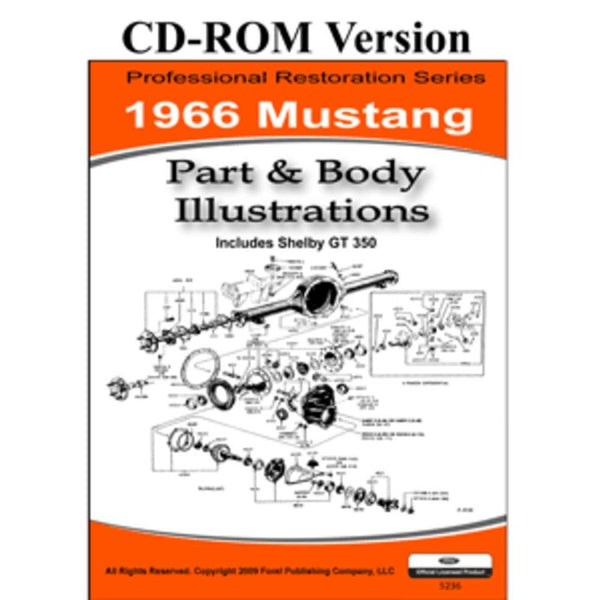 1966 Mustang Part & Body Illustrations (CDROM)