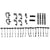 1967 Mustang Wire Loom Mounting Kit, 25 pcs