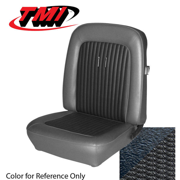 1968 Mustang Two Front Buckets & Rear Seat Upholstery, Shelby, Conv, Black