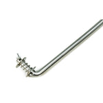 1965-1968 Mustang Hood Prop Rod, Stainless, w/Washers and Spring