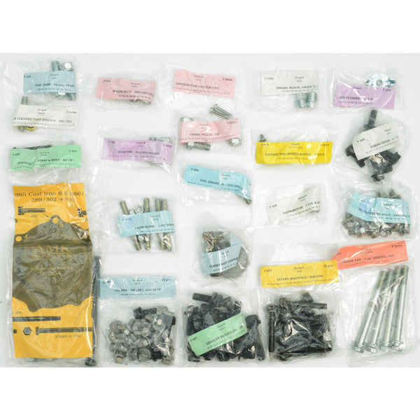 1966-1967 Mustang Master Engine External Fastener Kit, 289, w/o A/C, w/Cast Iron WP