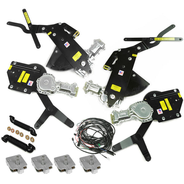 John's Mustang 19651966 Mustang Power Window Kit, with Crank Handle