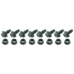 1965-1966 Mustang Cowl Brace Bolt Set, Black, 16 pcs