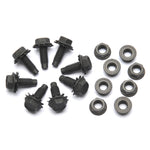 1965-1966 Mustang Cowl Brace Bolt Set, Black, 16 pcs