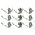 1967-1968 Mustang Fastback Trunk Lid Molding Clip Set, 9 pcs