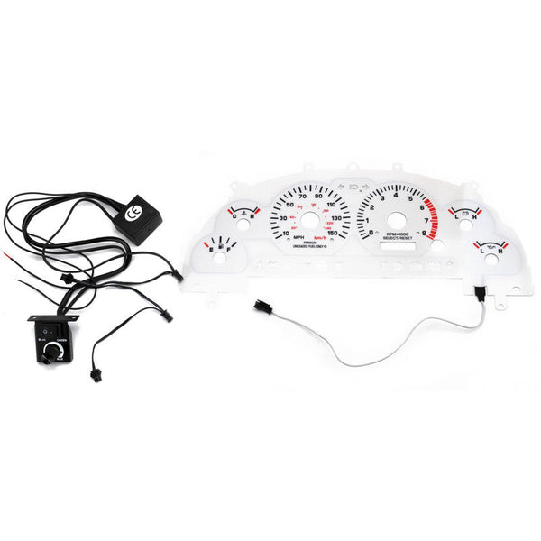 1999-2004 Mustang 2 Color Electro-Luminescent Gauges, GT, 150MPH