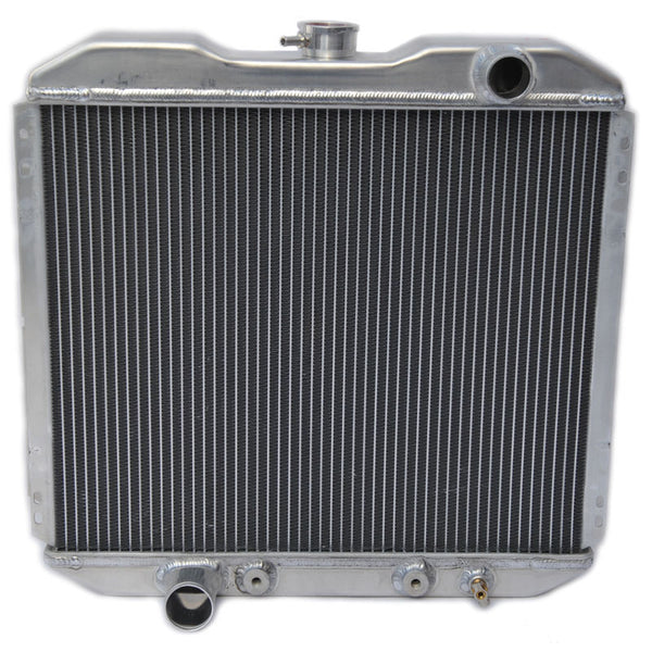 1967-1968 Mustang Radiator, Aluminum, 8 cyl, 2 Super Row, 20 inches, LH, lower hose
