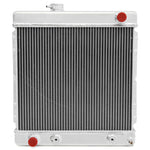 1965-1966 Mustang Radiator, Aluminum, 6 cyl, 2 Super Row